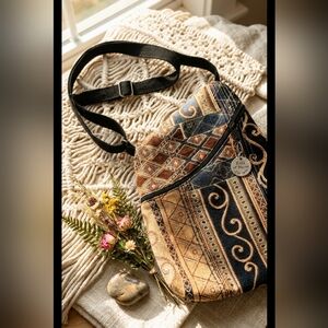 RARE Retired Erda of Maine Boho Tapestry Crossbody – Handcrafted